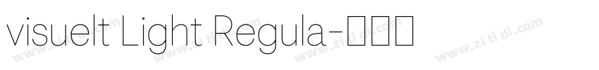 visuelt Light Regula字体转换